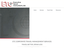 Tablet Screenshot of etctravel.com